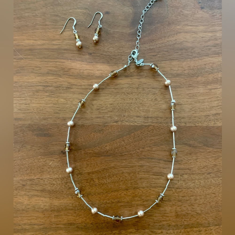 Lia Sophia necklace and earring set